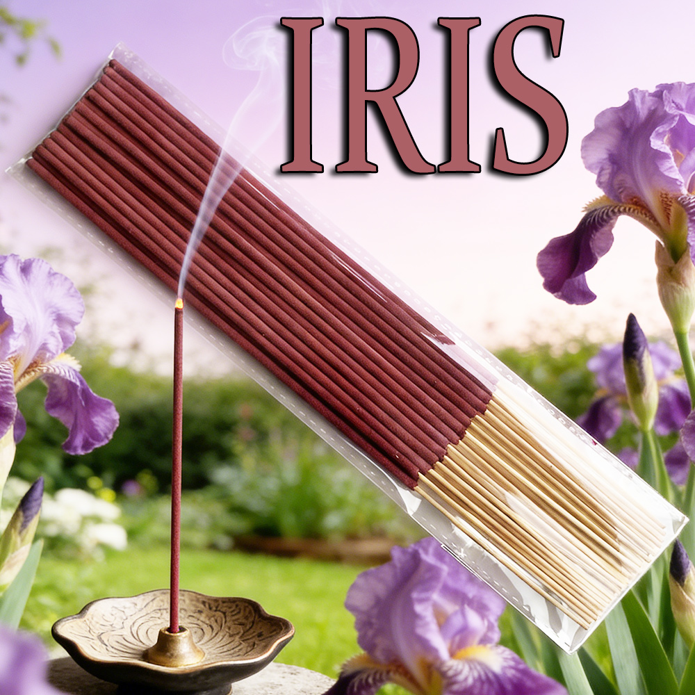 Home Fragrance Iris - Iris-Flavored Pure Handmade Thick Incense Sticks,