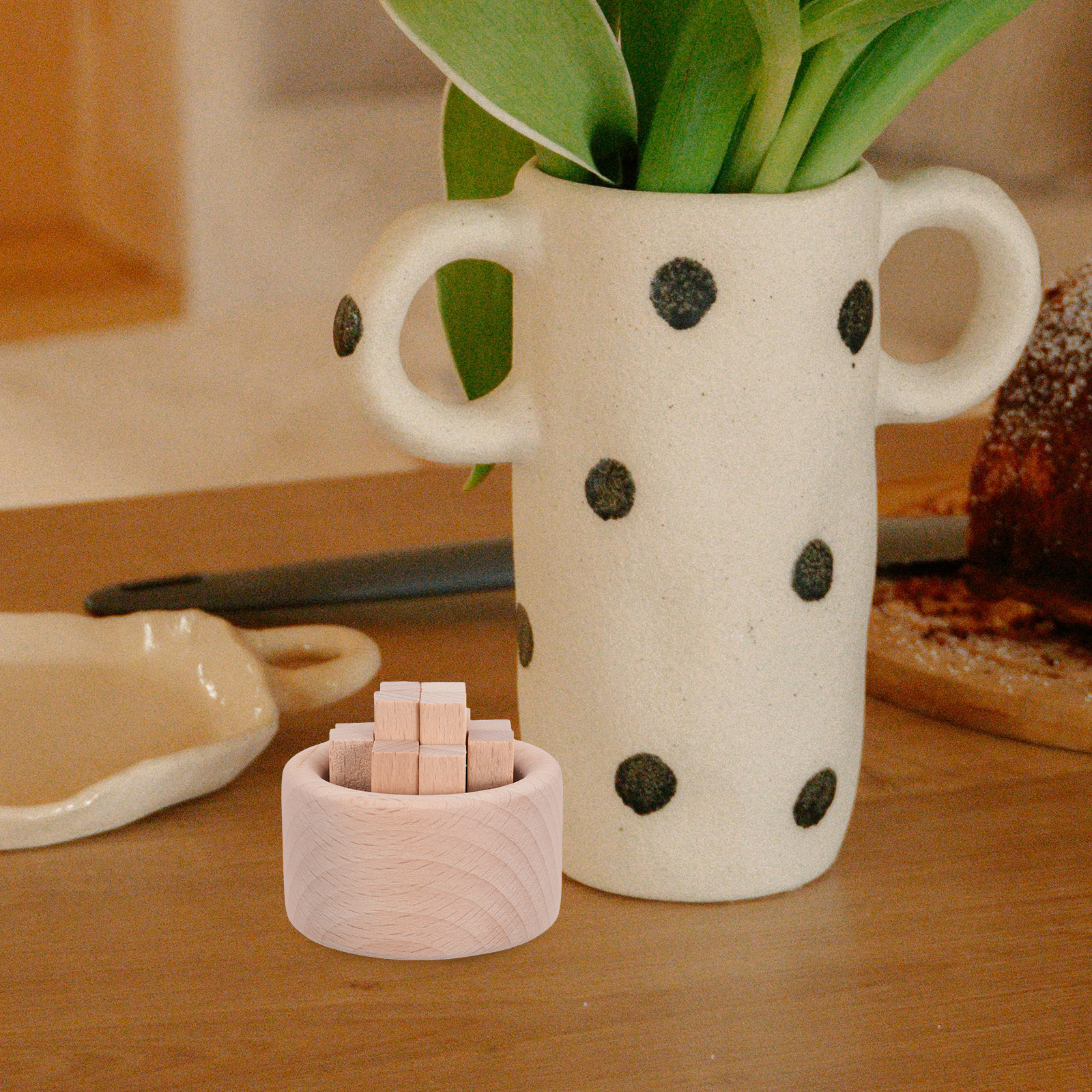 Home Fragrance Set - 4Pcs Mini Essential Oil Diffuser Wood