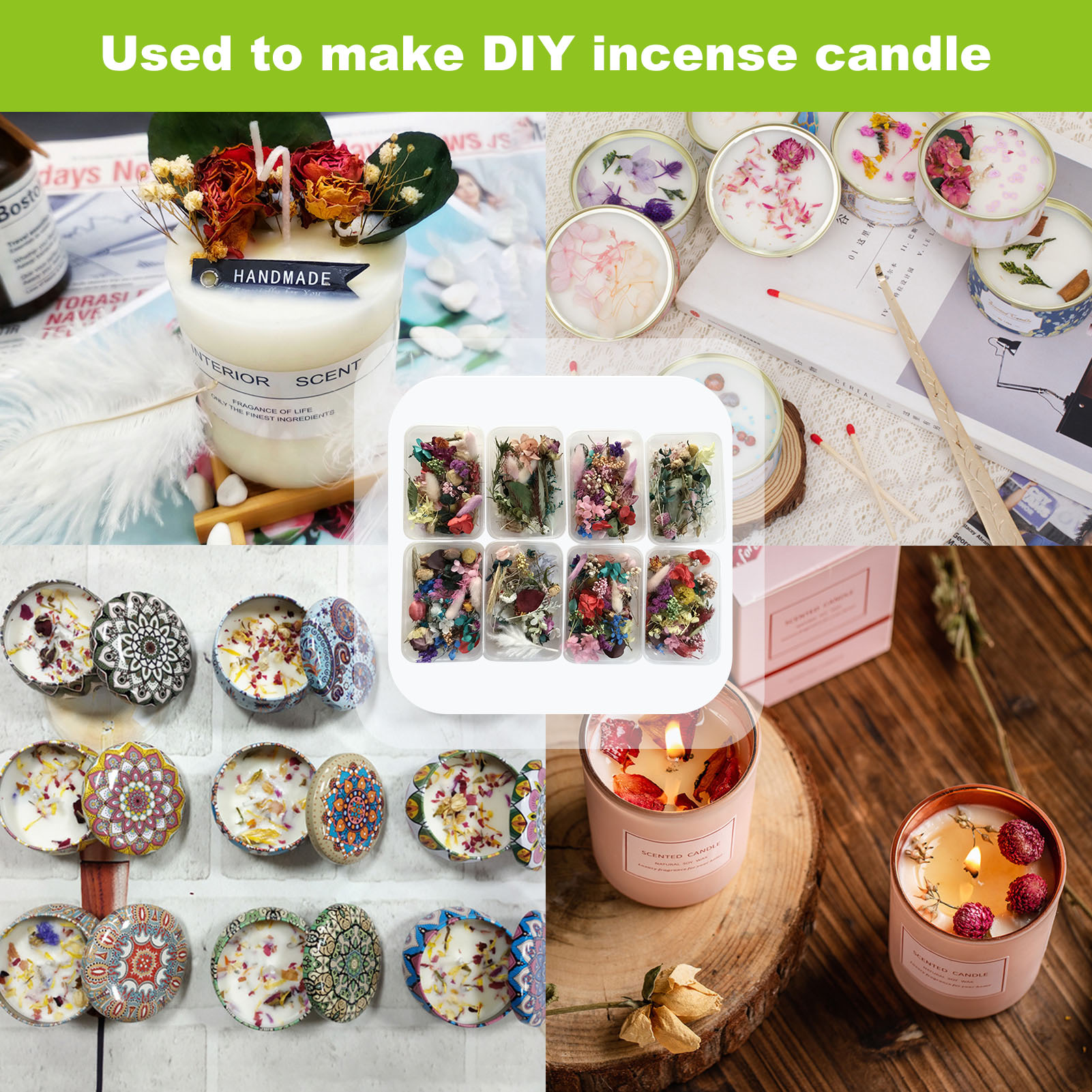 Natural Dried Flower Kit Press - Home Fragrance Gift Set のレビューと価格