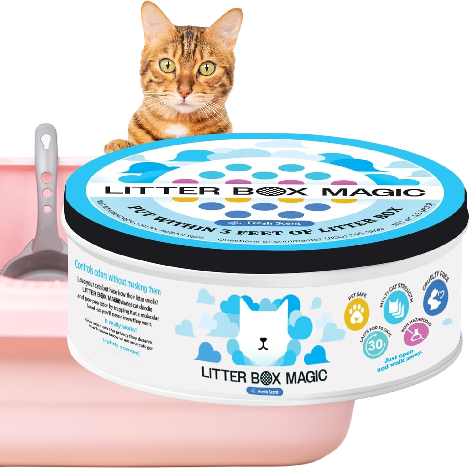Cat Litter Deodorizer Jar - Fr - Gel Air Freshener のレビューと価格