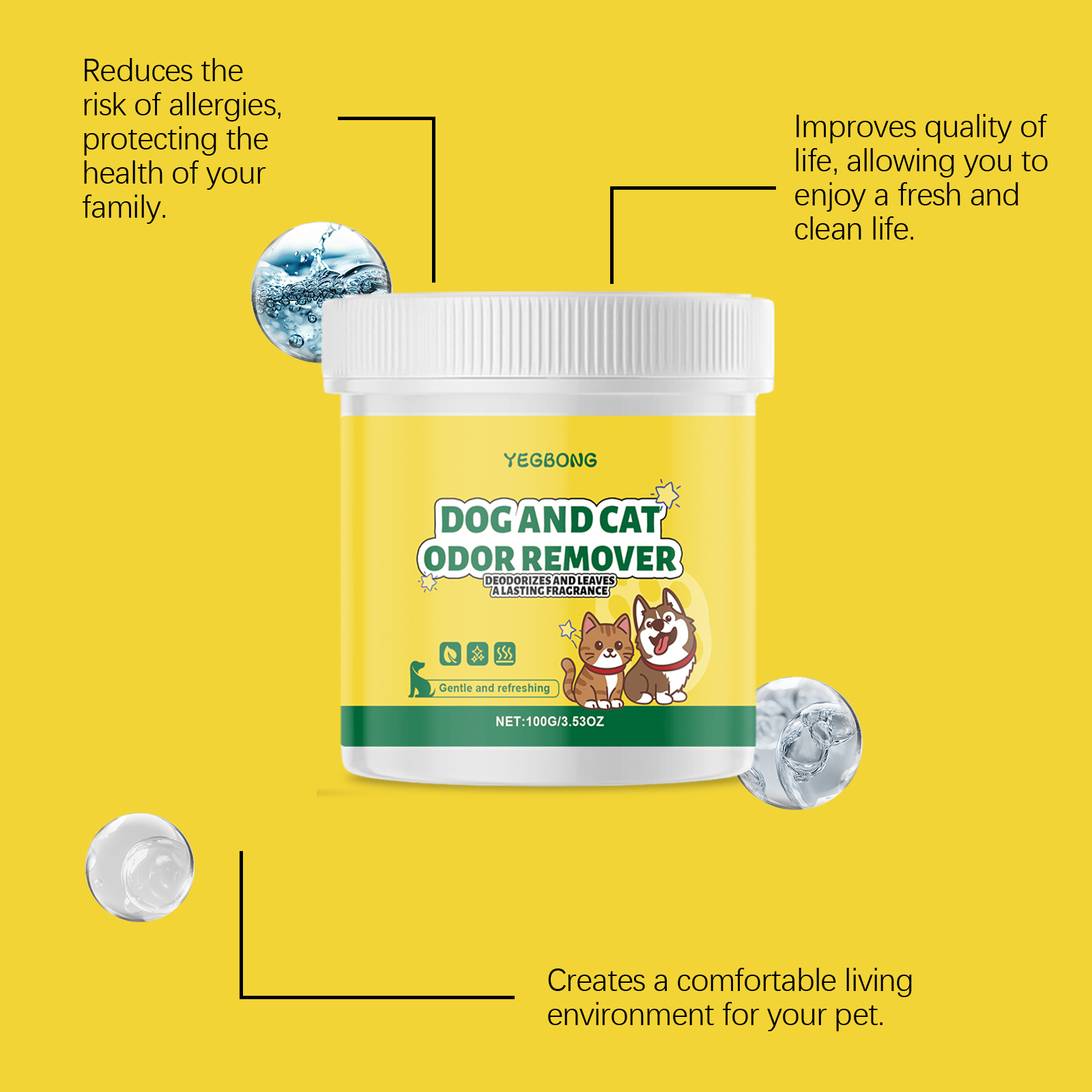 Yegbong Pet Odor Remover Gel H - Gel Air Freshener のレビューと価格