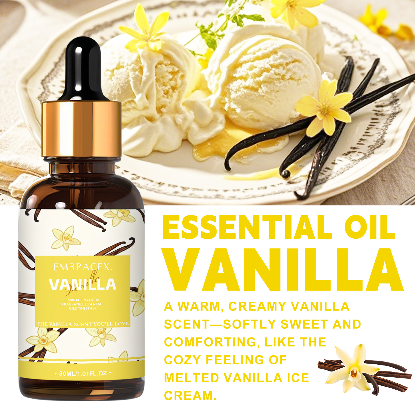30ml Vanilla Essential Oil Per - Home Fragrance Accessories のレビューと価格