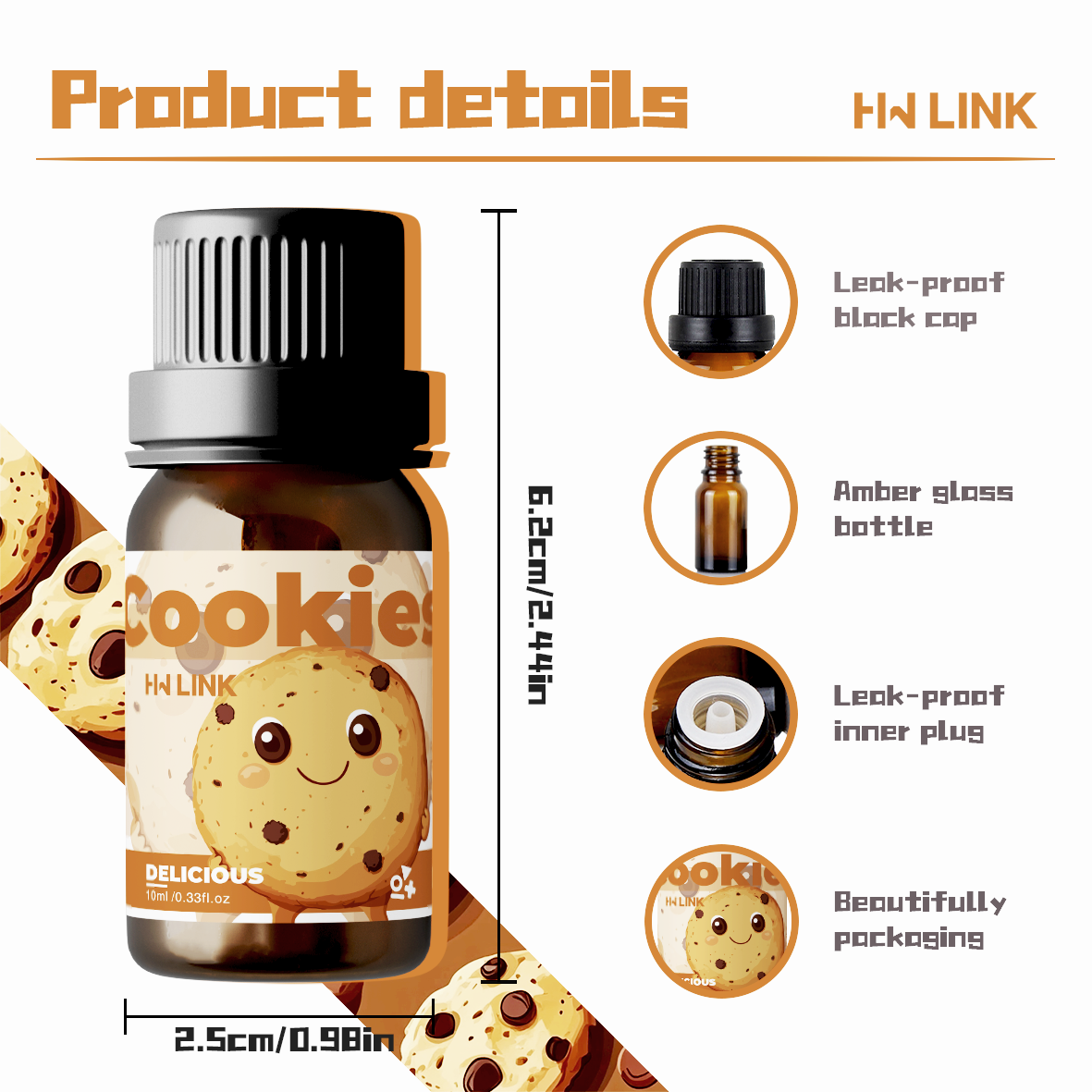 10ml Cookies Essential Oils Pe - Home Fragrance Accessories のレビューと価格