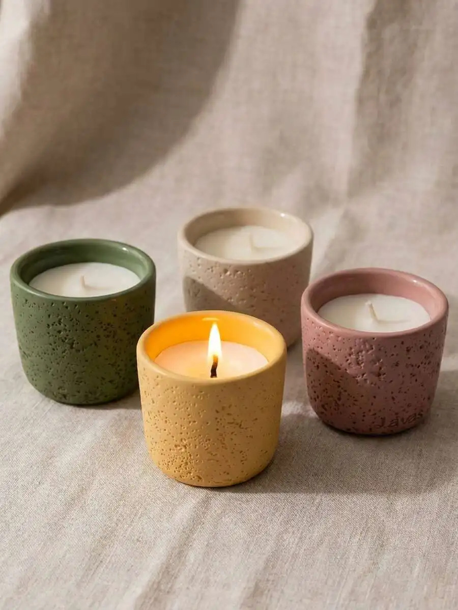 Scented Candle In Concrete Cup - Home Fragrance Scented Candle のレビューと価格