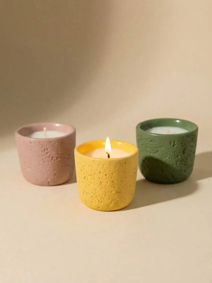 Scented Candle In Concrete Cup - Home Fragrance Scented Candle のレビューと価格