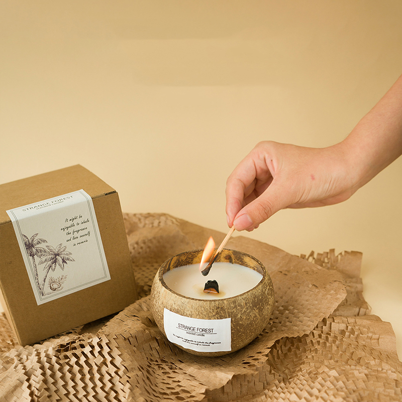 Coconut Shell Aromatherapy Can - Home Fragrance Scented Candle のレビューと価格