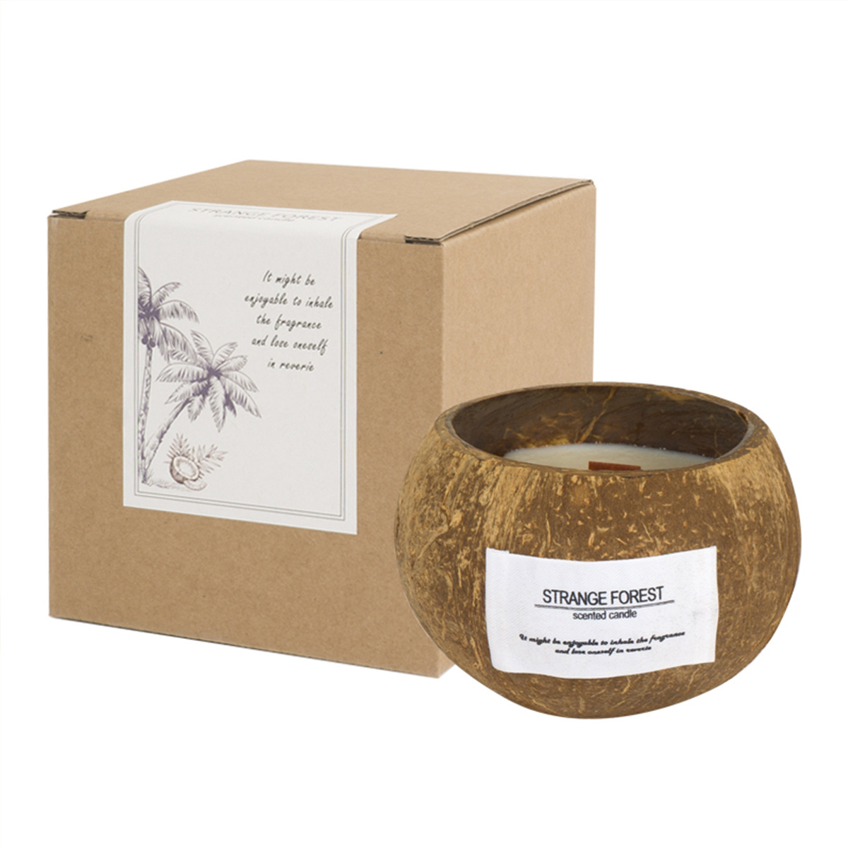 Coconut Shell Aromatherapy Can - Home Fragrance Scented Candle のレビューと価格