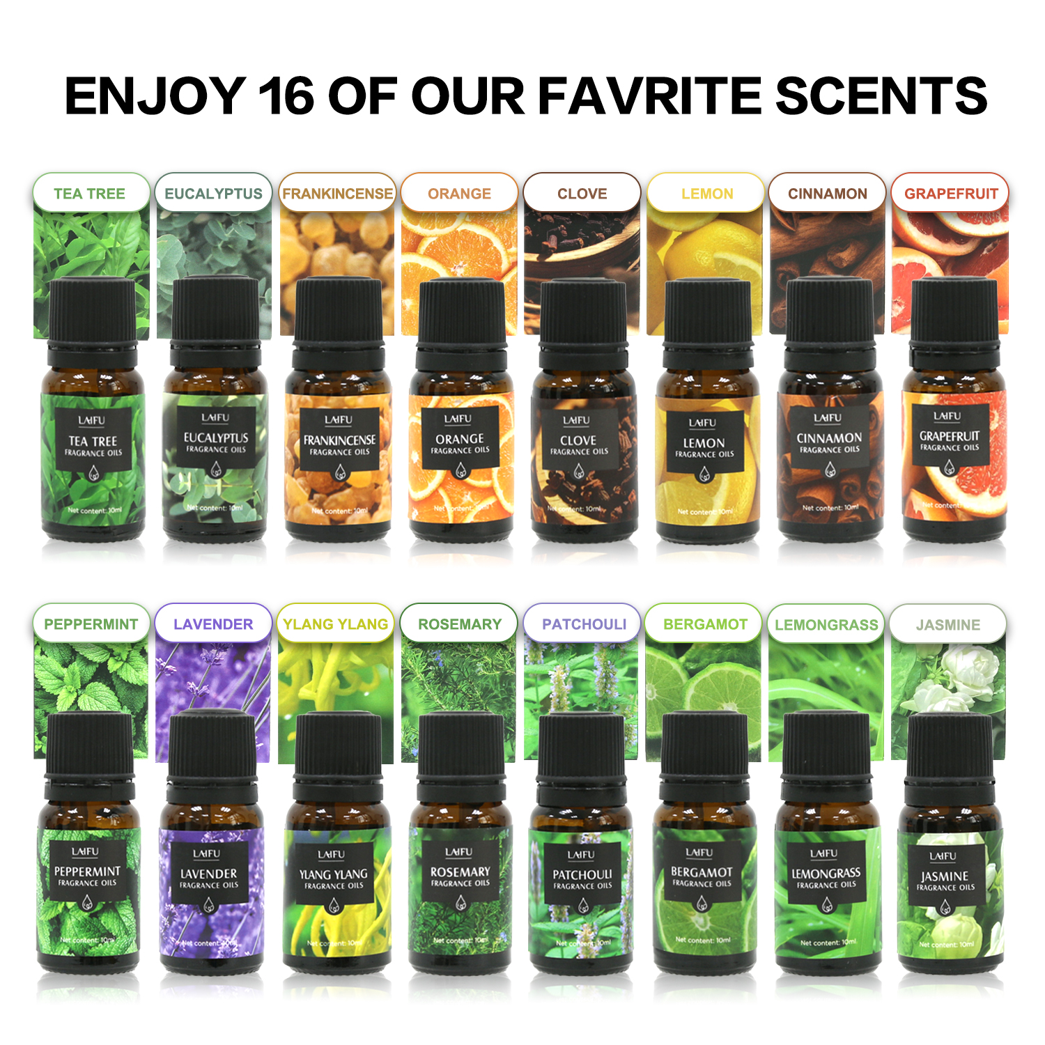 16x10ml Essential Oils Set for - Home Fragrance Set のレビューと価格