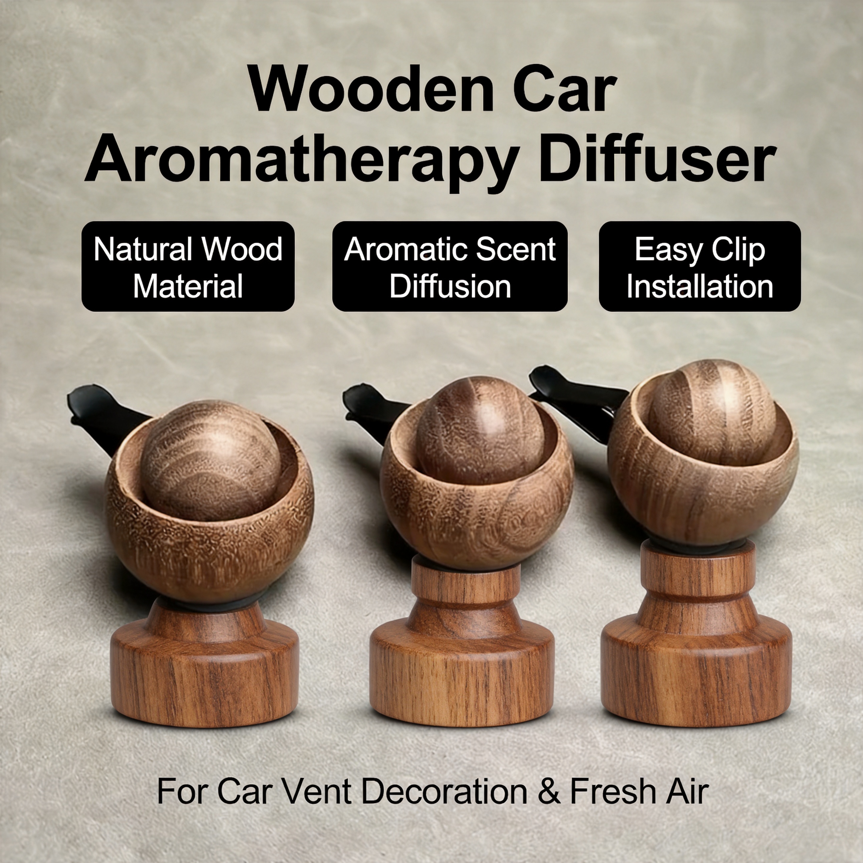 Wooden Essential Oil Diffuser  - Home Fragrance Miniso のレビューと価格