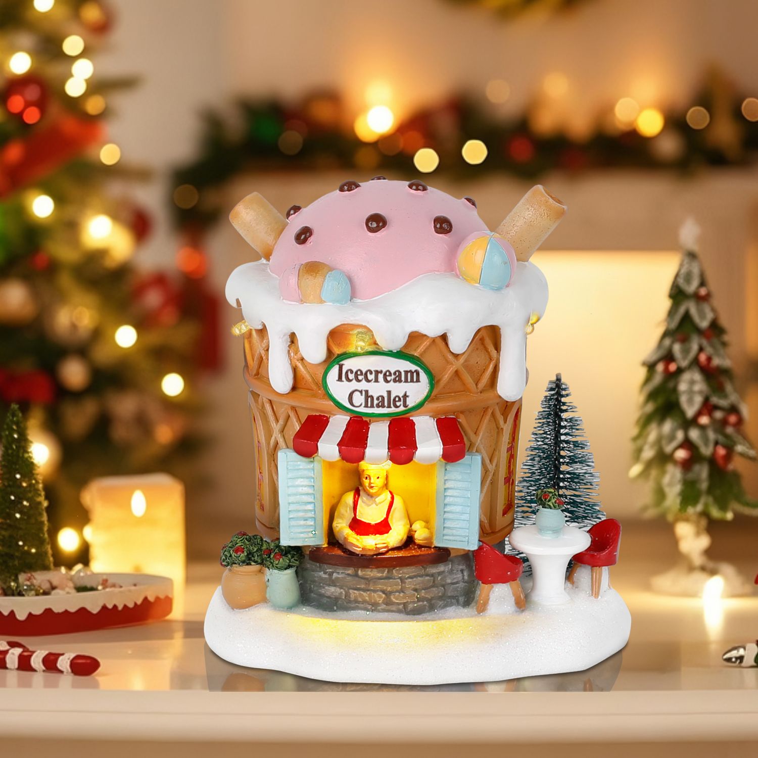 Light up Gingerbread Village H - Home Fragrance Gingerbread のレビューと価格