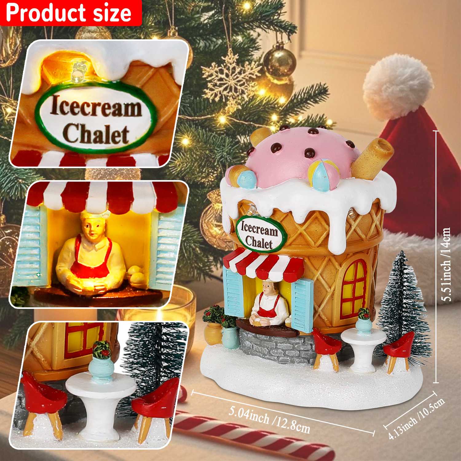 Light up Gingerbread Village H - Home Fragrance Gingerbread のレビューと価格