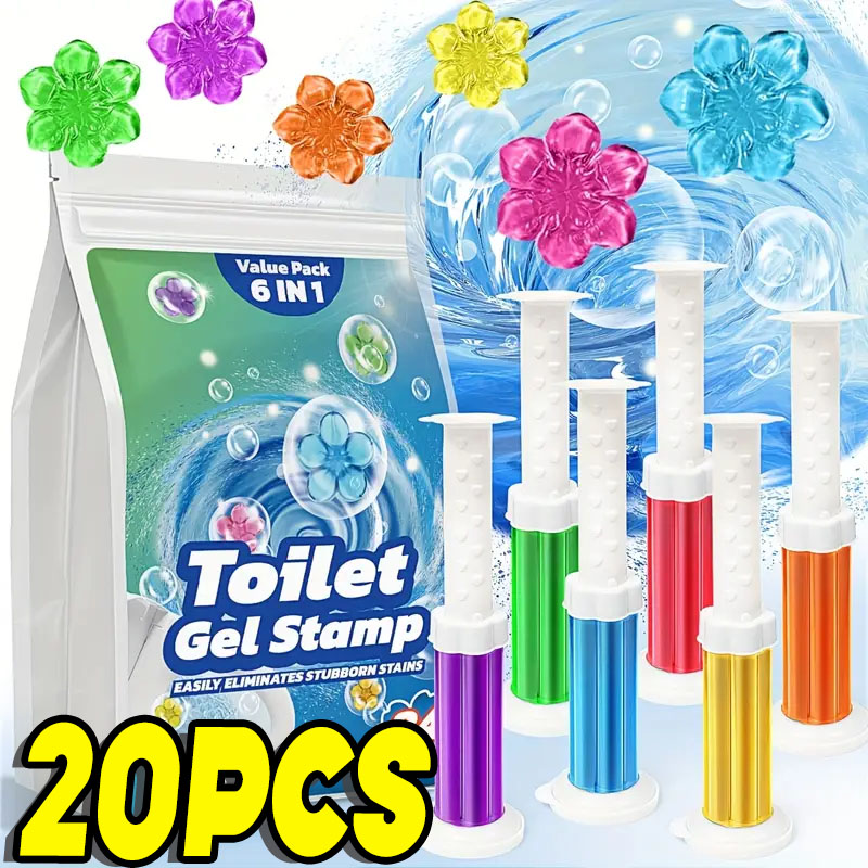 1/20pcs Flower Toilet Cleaner  - Gel Air Freshener のレビューと価格