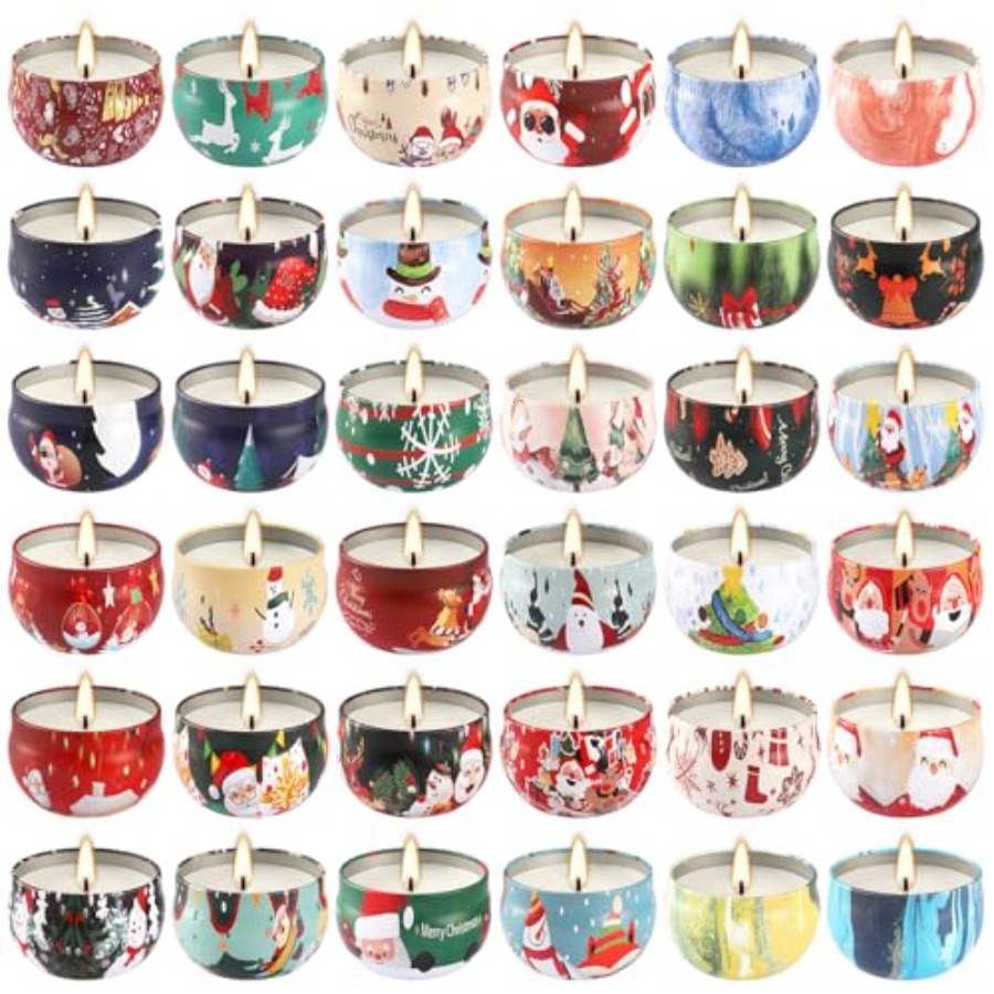 36 Pack Christmas Scented Cand - Home Fragrance Gift Set のレビューと価格