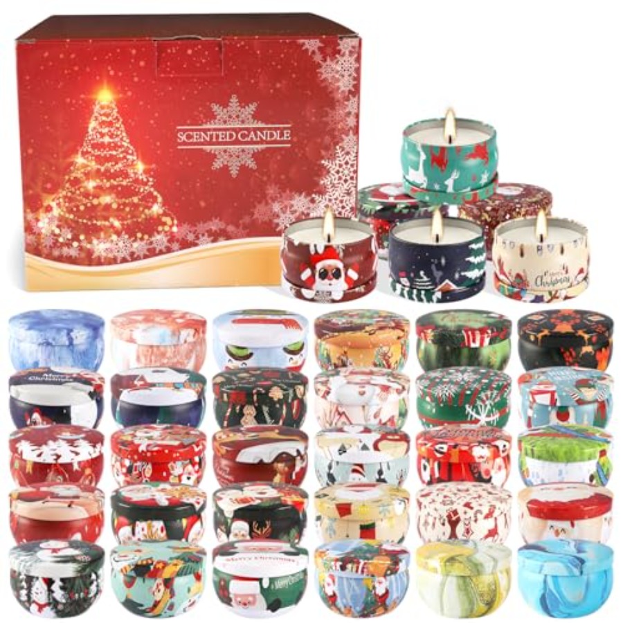 36 Pack Christmas Scented Cand - Home Fragrance Gift Set のレビューと価格
