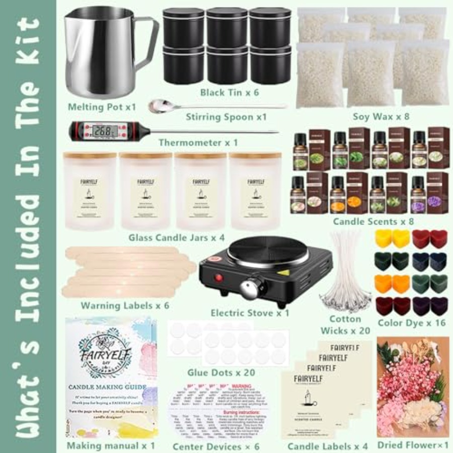Home DIY Stress‑Relief Scented - Home Fragrance Scented Candle のレビューと価格