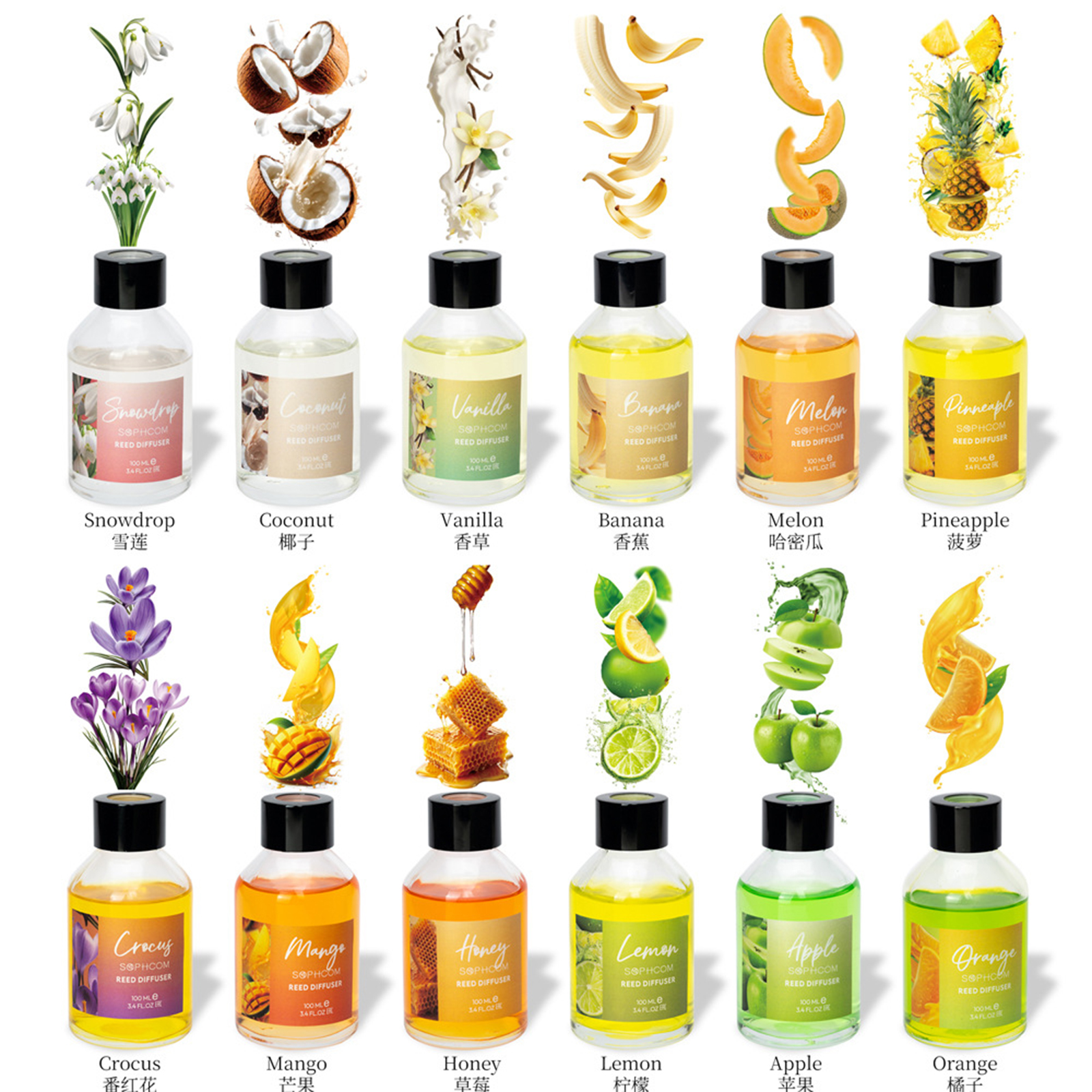 100ml Floral Fruity Reed Diffu - Home Fragrance Set のレビューと価格